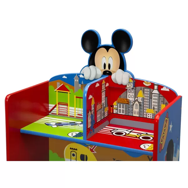 Delta Children Wooden Playhouse 4-Shelf Bookcase for Kids, Frozen II