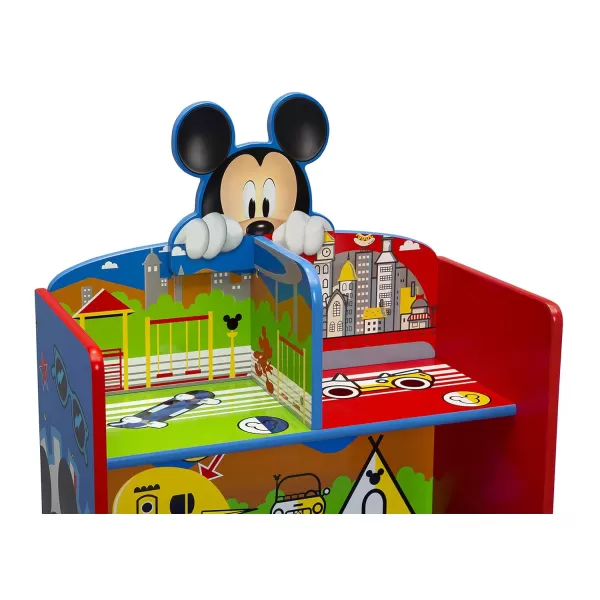 Delta Children Wooden Playhouse 4-Shelf Bookcase for Kids, Frozen II