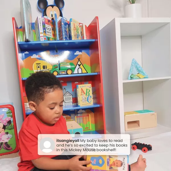 Delta Children Wooden Playhouse 4-Shelf Bookcase for Kids, Frozen II