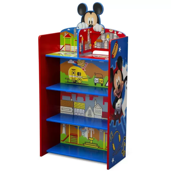 Delta Children Wooden Playhouse 4-Shelf Bookcase for Kids, Frozen II