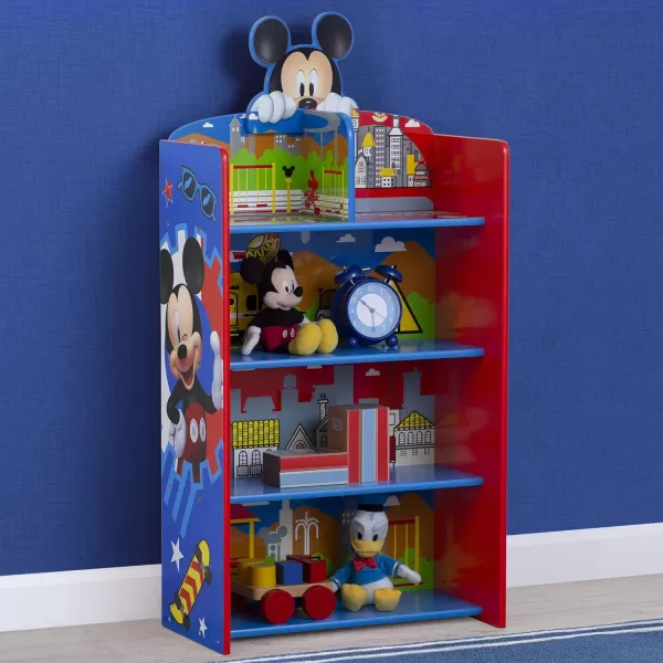 Delta Children Wooden Playhouse 4-Shelf Bookcase for Kids, Frozen II