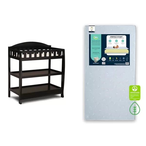 Infant Changing Table with Pad, Grey