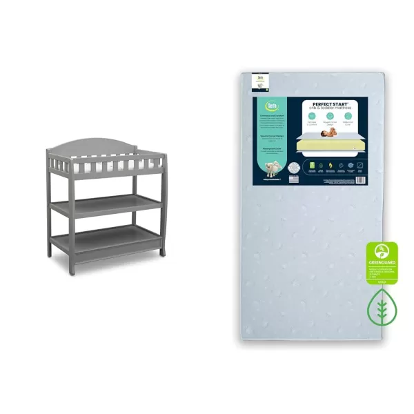 Infant Changing Table with Pad, Grey