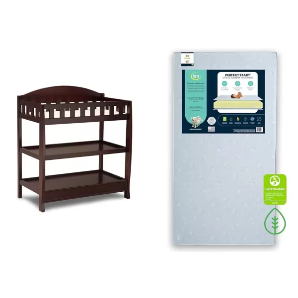 Infant Changing Table with Pad, Grey