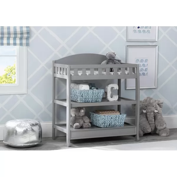 Infant Changing Table with Pad, Grey