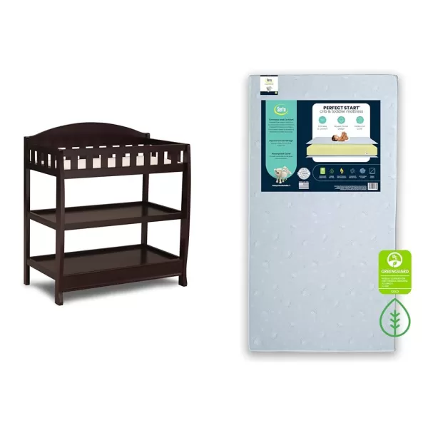 Infant Changing Table with Pad, Grey