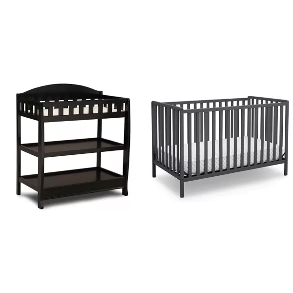 Infant Changing Table with Pad, Grey