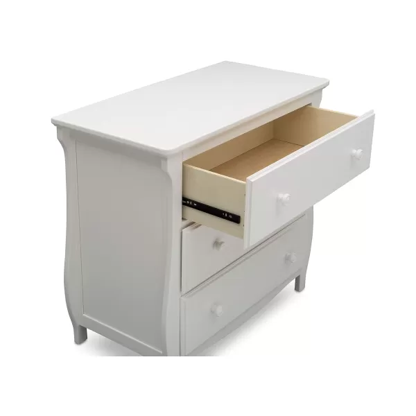 Lancaster 3 Drawer Dresser with Changing Top, Greenguard Gold Certified, Bianca White