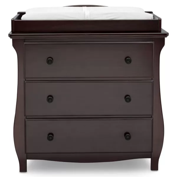 Lancaster 3 Drawer Dresser with Changing Top, Greenguard Gold Certified, Bianca White