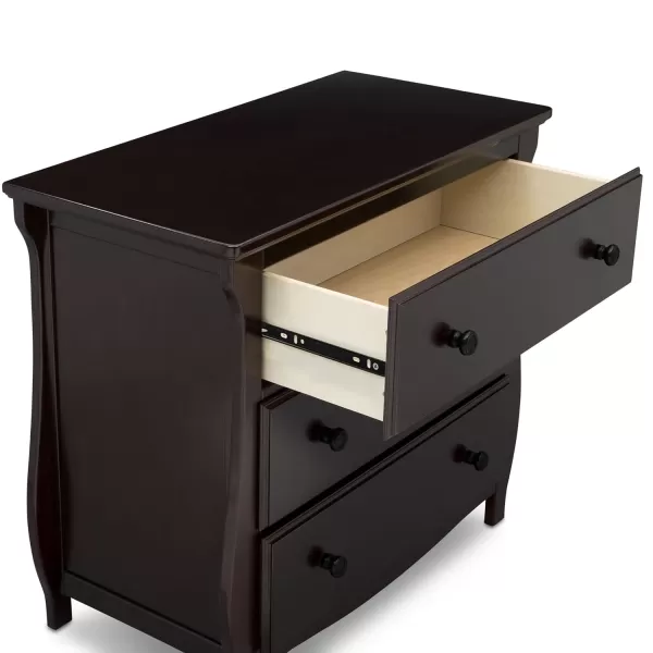 Lancaster 3 Drawer Dresser with Changing Top, Greenguard Gold Certified, Bianca White
