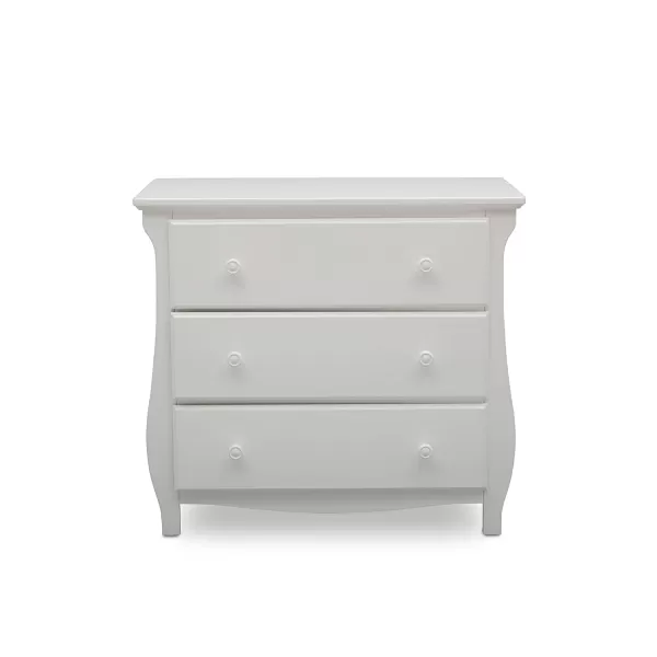 Lancaster 3 Drawer Dresser with Changing Top, Greenguard Gold Certified, Bianca White