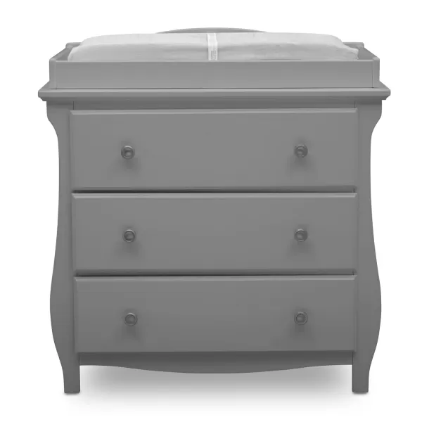 Lancaster 3 Drawer Dresser with Changing Top, Greenguard Gold Certified, Bianca White