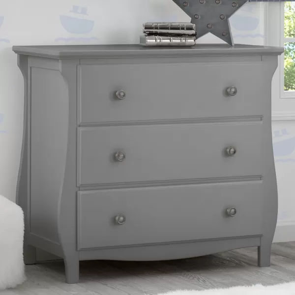 Lancaster 3 Drawer Dresser with Changing Top, Greenguard Gold Certified, Bianca White