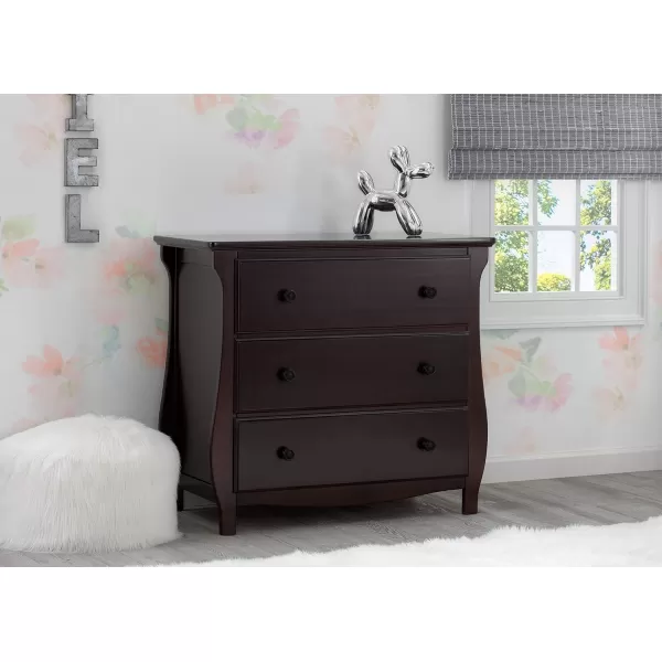 Lancaster 3 Drawer Dresser with Changing Top, Greenguard Gold Certified, Bianca White