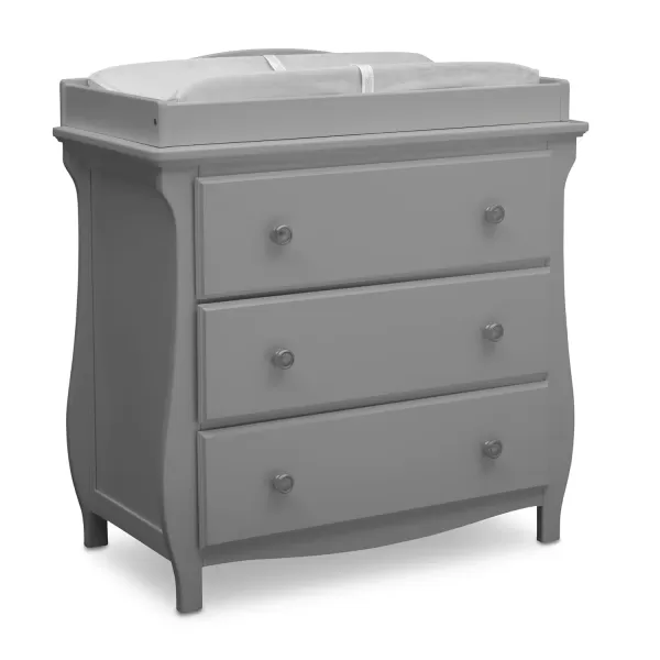 Lancaster 3 Drawer Dresser with Changing Top, Greenguard Gold Certified, Bianca White