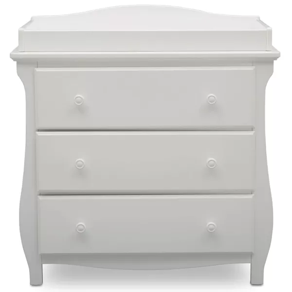Lancaster 3 Drawer Dresser with Changing Top, Greenguard Gold Certified, Bianca White