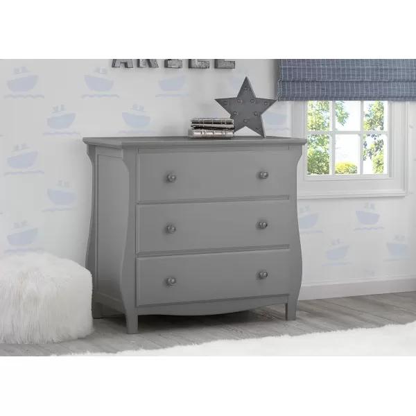 Lancaster 3 Drawer Dresser with Changing Top, Greenguard Gold Certified, Bianca White