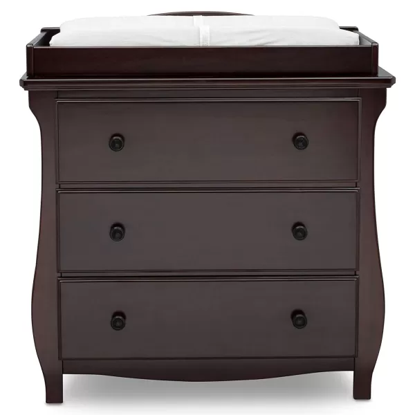 Lancaster 3 Drawer Dresser with Changing Top, Greenguard Gold Certified, Bianca White