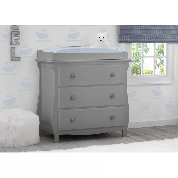 Lancaster 3 Drawer Dresser with Changing Top, Greenguard Gold Certified, Bianca White