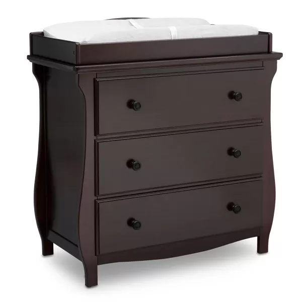 Lancaster 3 Drawer Dresser with Changing Top, Greenguard Gold Certified, Bianca White
