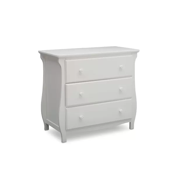 Lancaster 3 Drawer Dresser with Changing Top, Greenguard Gold Certified, Bianca White