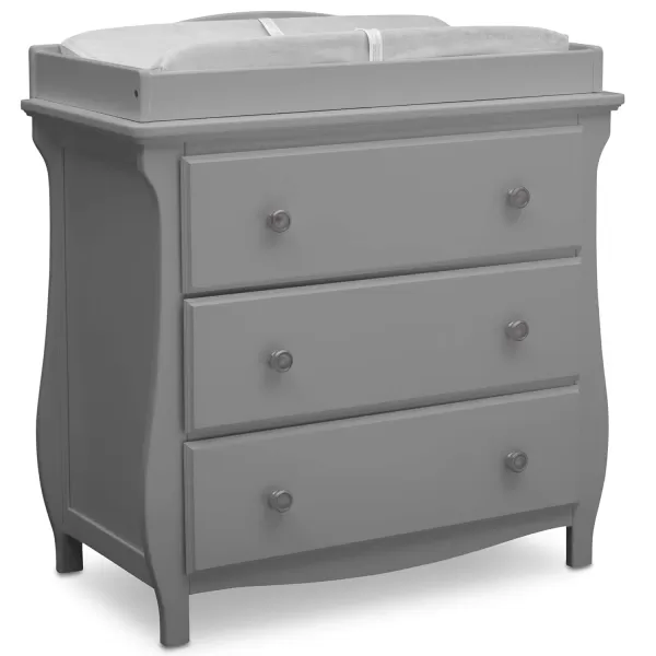 Lancaster 3 Drawer Dresser with Changing Top, Greenguard Gold Certified, Bianca White