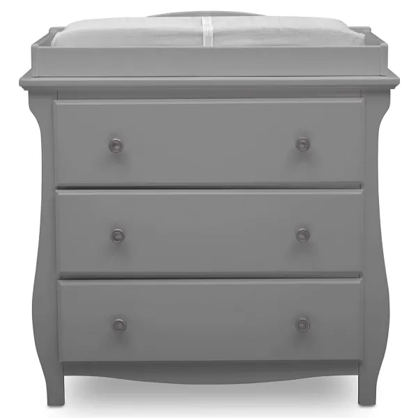 Lancaster 3 Drawer Dresser with Changing Top, Greenguard Gold Certified, Bianca White