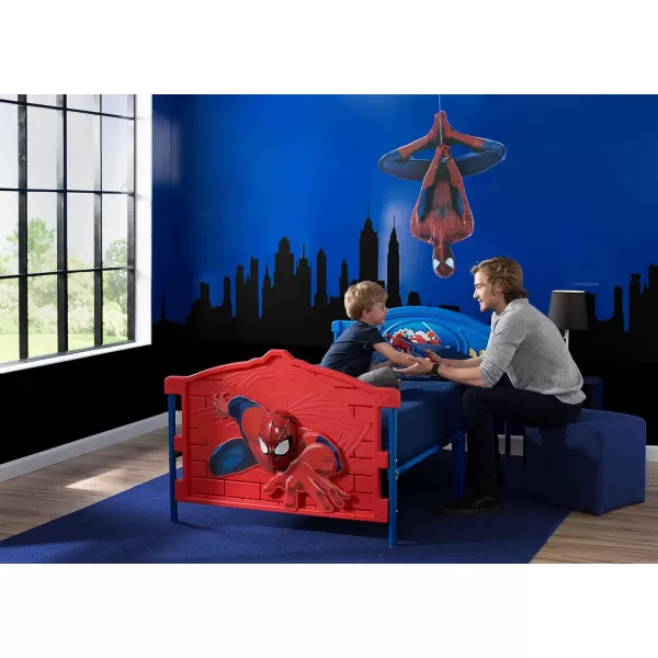 Marvel Spider-Man Plastic 3D-Footboard Twin Bed by Delta Children