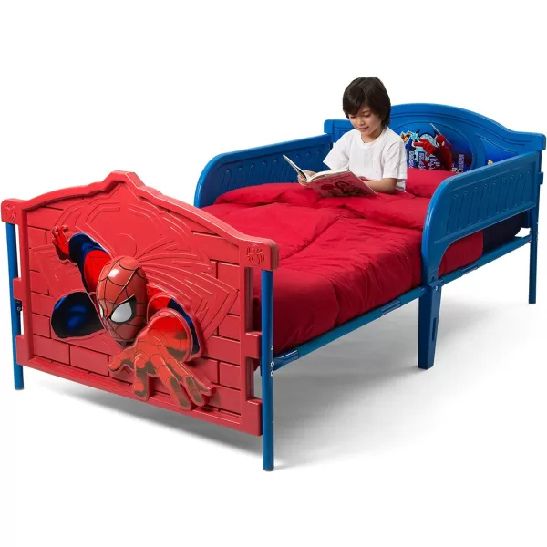 Marvel Spider-Man Plastic 3D-Footboard Twin Bed by Delta Children