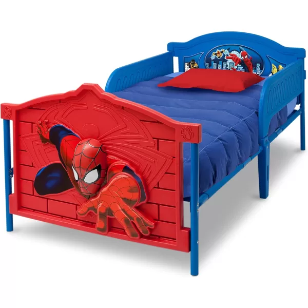 Marvel Spider-Man Plastic 3D-Footboard Twin Bed by Delta Children