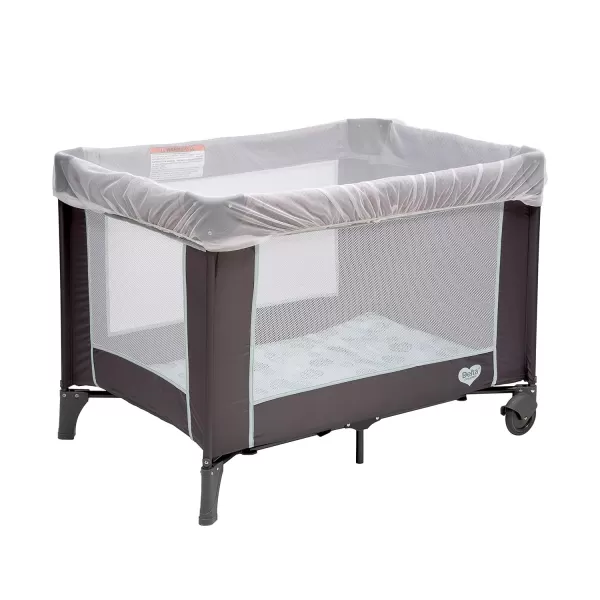 Mosquito Net for Strollers &amp; Joggers Plus Pack n' Plays. Breathable with Elastic Netting for Easy fit, Delta Children, White)