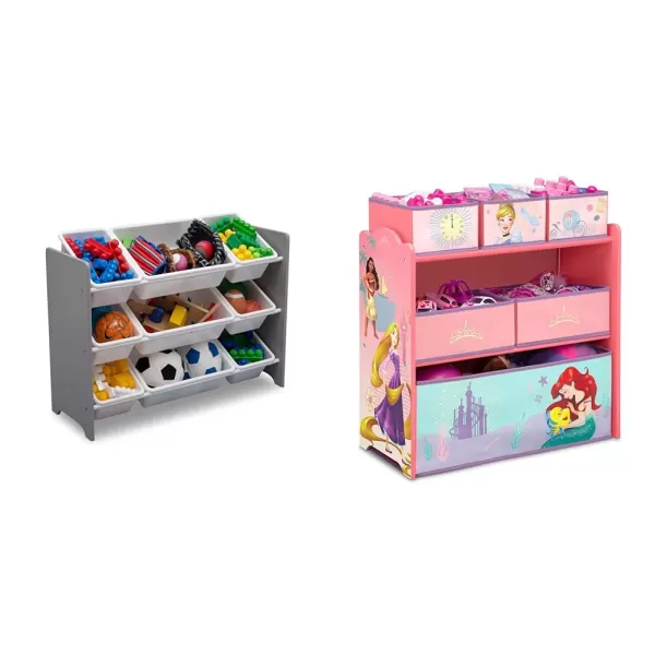MySize 9 Bin Plastic Toy Organizer, Greenguard Gold Certified, Bianca White