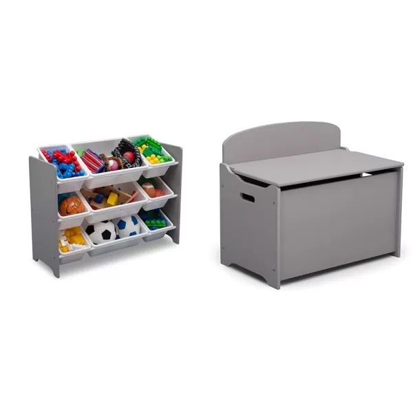 MySize 9 Bin Plastic Toy Organizer, Greenguard Gold Certified, Bianca White