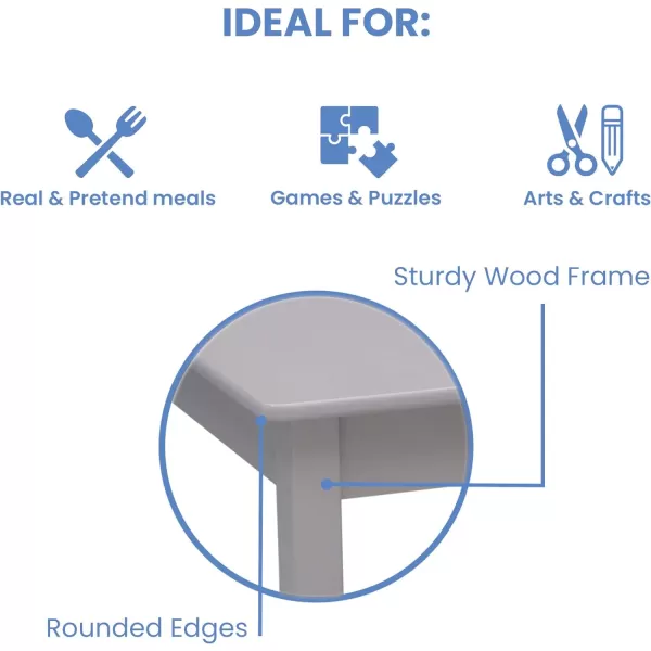 MySize Kids Wood Table and Chair Set , Deep Blue
