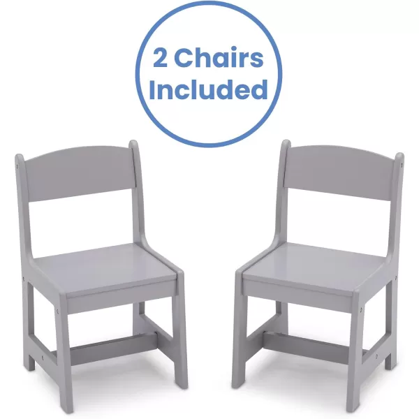MySize Kids Wood Table and Chair Set , Deep Blue