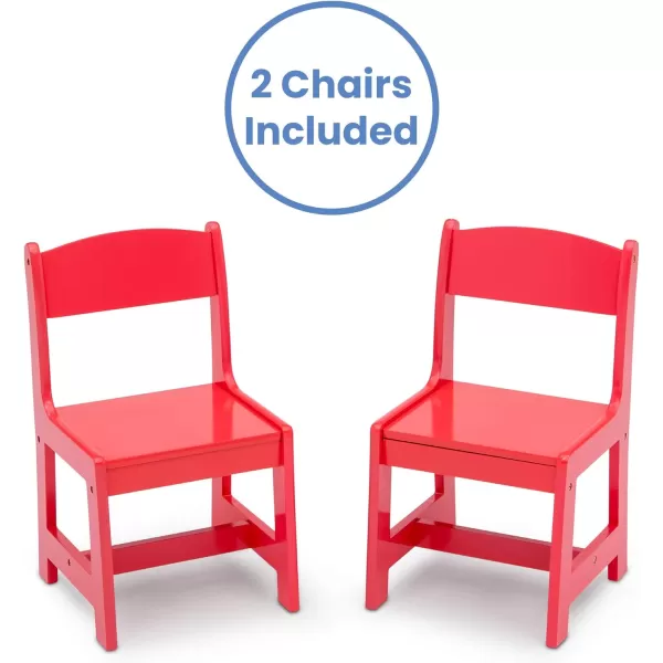 MySize Kids Wood Table and Chair Set , Deep Blue