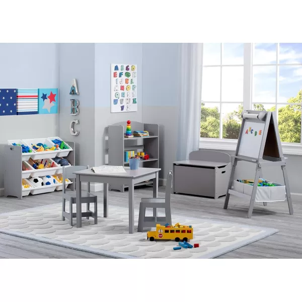 MySize Kids Wood Table and Chair Set , Deep Blue