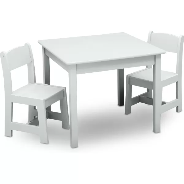 MySize Kids Wood Table and Chair Set , Deep Blue