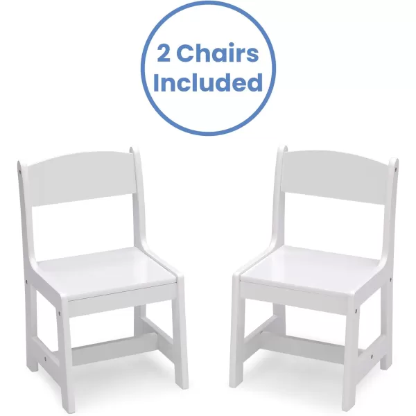 MySize Kids Wood Table and Chair Set , Deep Blue
