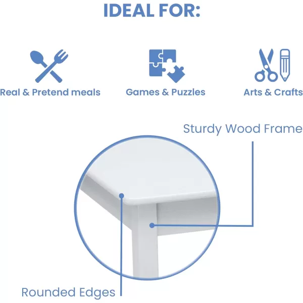 MySize Kids Wood Table and Chair Set , Deep Blue