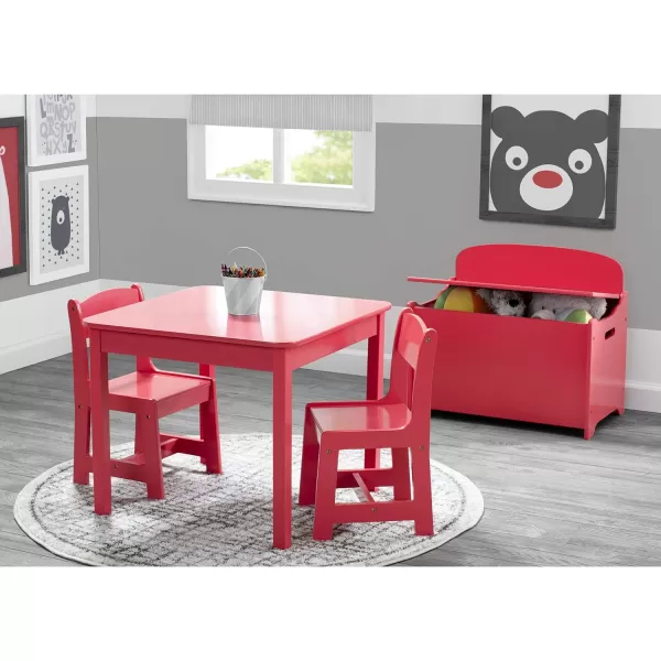 MySize Kids Wood Table and Chair Set , Deep Blue