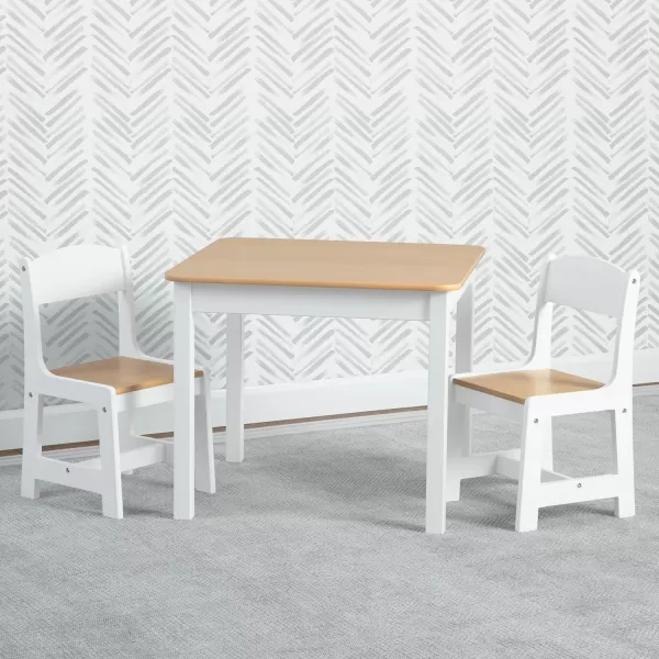 MySize Kids Wood Table and Chair Set , Deep Blue