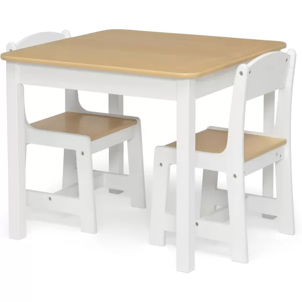 MySize Kids Wood Table and Chair Set , Deep Blue