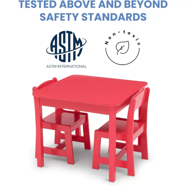 MySize Kids Wood Table and Chair Set , Deep Blue
