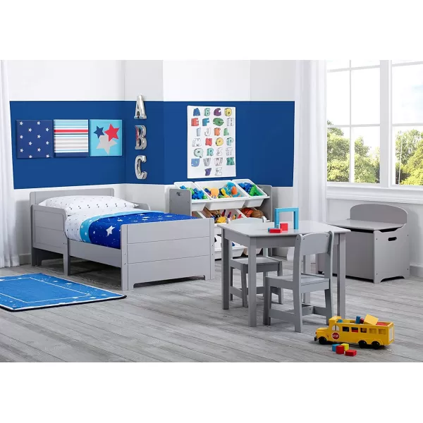 MySize Wood Toddler Bed - Greenguard Gold Certified, Grey