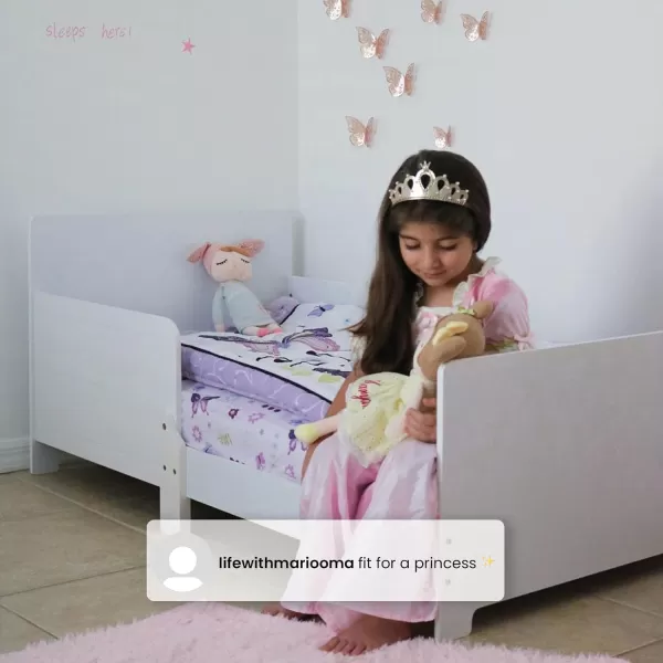 MySize Wood Toddler Bed - Greenguard Gold Certified, Grey