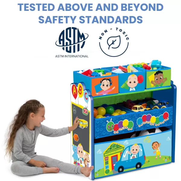 Sesame Street 6 Bin Design and Store Toy Organizer by Delta Children