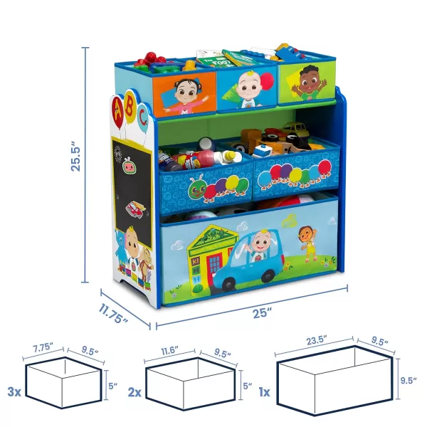 Sesame Street 6 Bin Design and Store Toy Organizer by Delta Children