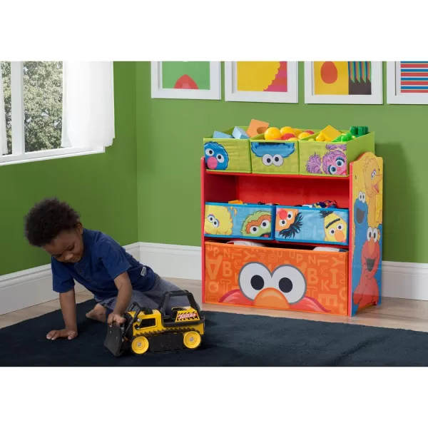 Sesame Street 6 Bin Design and Store Toy Organizer by Delta Children