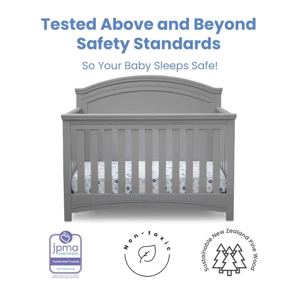 Simmons Kids SlumberTime Emma Convertible Crib N More, Grey